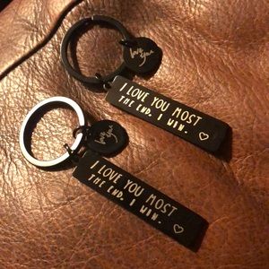 I Love You Most Keychains